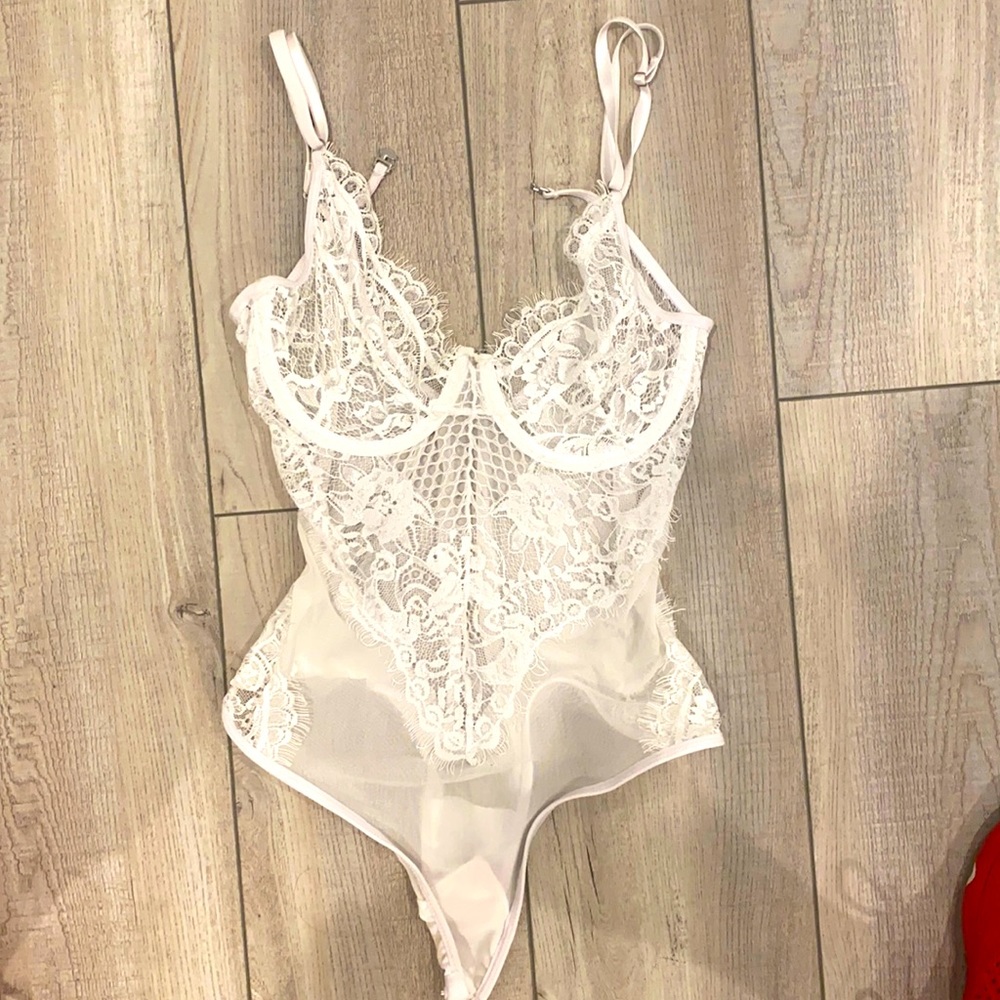 White Lace Bodysuit